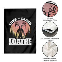 Funny Wendigo Cryptid Lurk Laugh Loathe Garden Flag - Wonder Print Shop