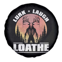 Funny Wendigo Cryptid Lurk Laugh Loathe Spare Tire Cover - Wonder Print Shop