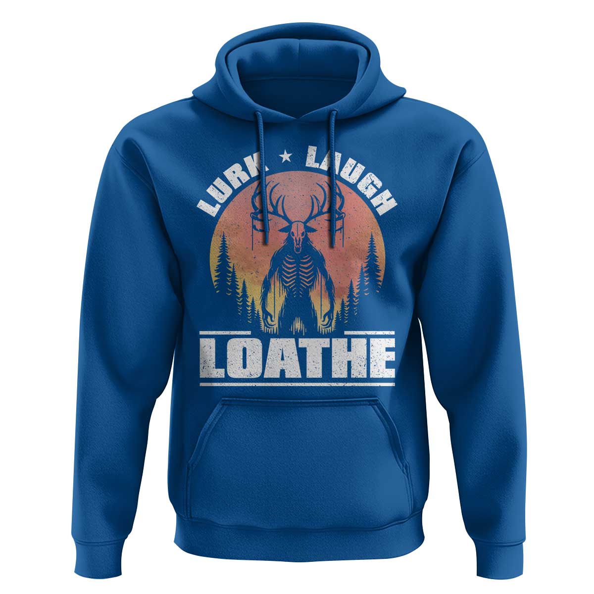 Funny Wendigo Cryptid Lurk Laugh Loathe Hoodie - Wonder Print Shop