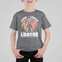Funny Wendigo Cryptid Lurk Laugh Loathe T Shirt For Kid - Wonder Print Shop