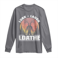 Funny Wendigo Cryptid Lurk Laugh Loathe Long Sleeve Shirt - Wonder Print Shop