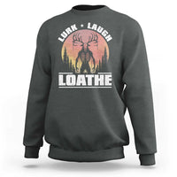Funny Wendigo Cryptid Lurk Laugh Loathe Sweatshirt - Wonder Print Shop
