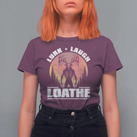 Funny Wendigo Cryptid Lurk Laugh Loathe T Shirt For Women - Wonder Print Shop