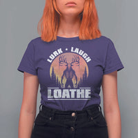 Funny Wendigo Cryptid Lurk Laugh Loathe T Shirt For Women - Wonder Print Shop