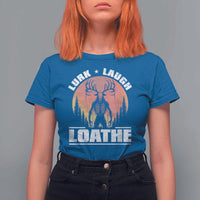 Funny Wendigo Cryptid Lurk Laugh Loathe T Shirt For Women - Wonder Print Shop