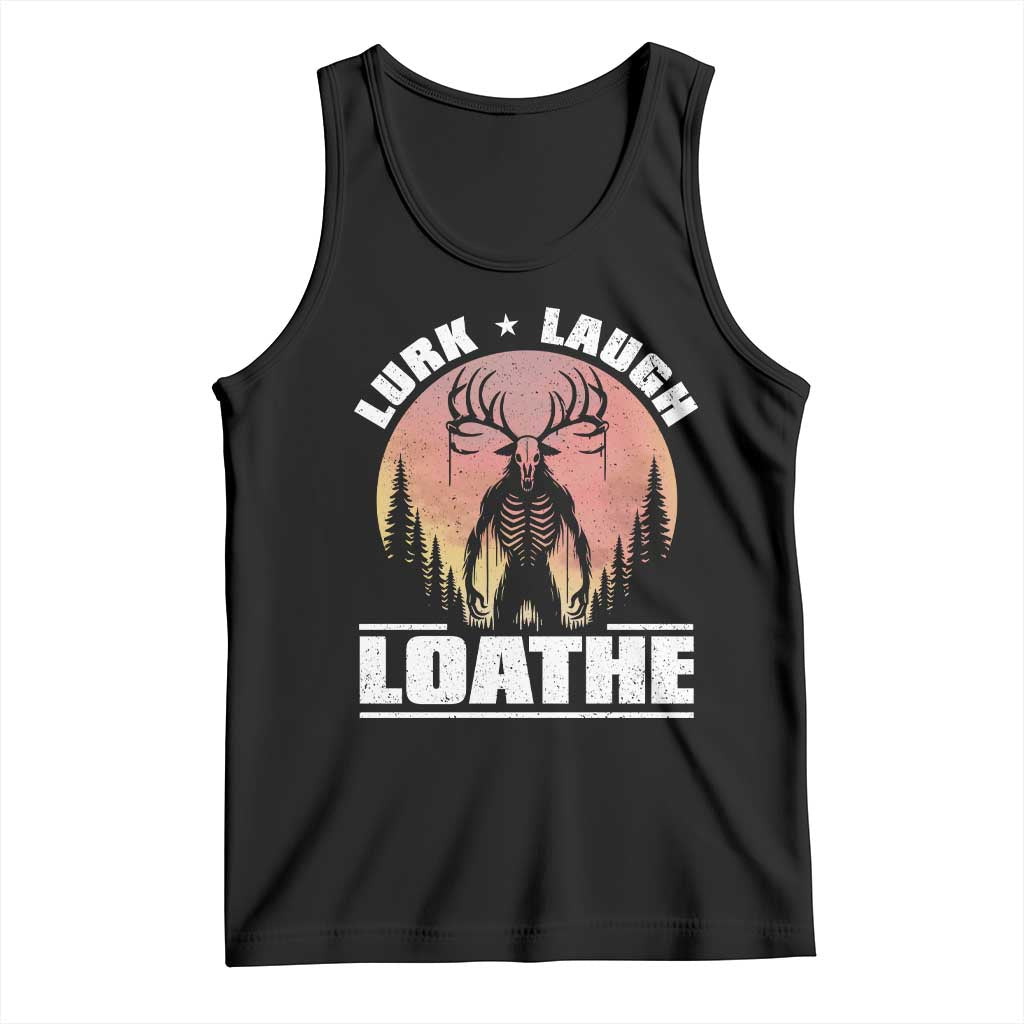 Funny Wendigo Cryptid Lurk Laugh Loathe Tank Top - Wonder Print Shop