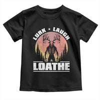 Funny Wendigo Cryptid Lurk Laugh Loathe Toddler T Shirt - Wonder Print Shop