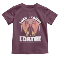 Funny Wendigo Cryptid Lurk Laugh Loathe Toddler T Shirt - Wonder Print Shop