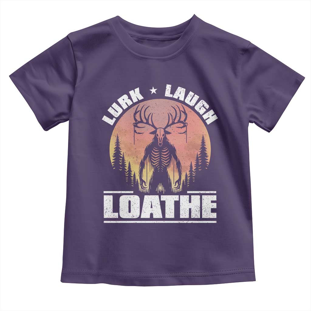 Funny Wendigo Cryptid Lurk Laugh Loathe Toddler T Shirt - Wonder Print Shop