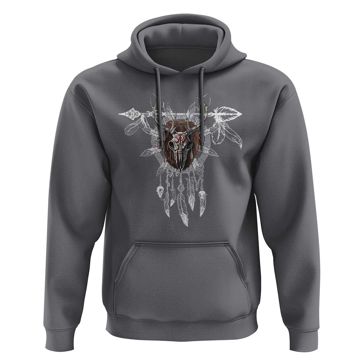 Native American Wendigo Monster Skinwalker Dreamcatcher Hoodie - Wonder Print Shop
