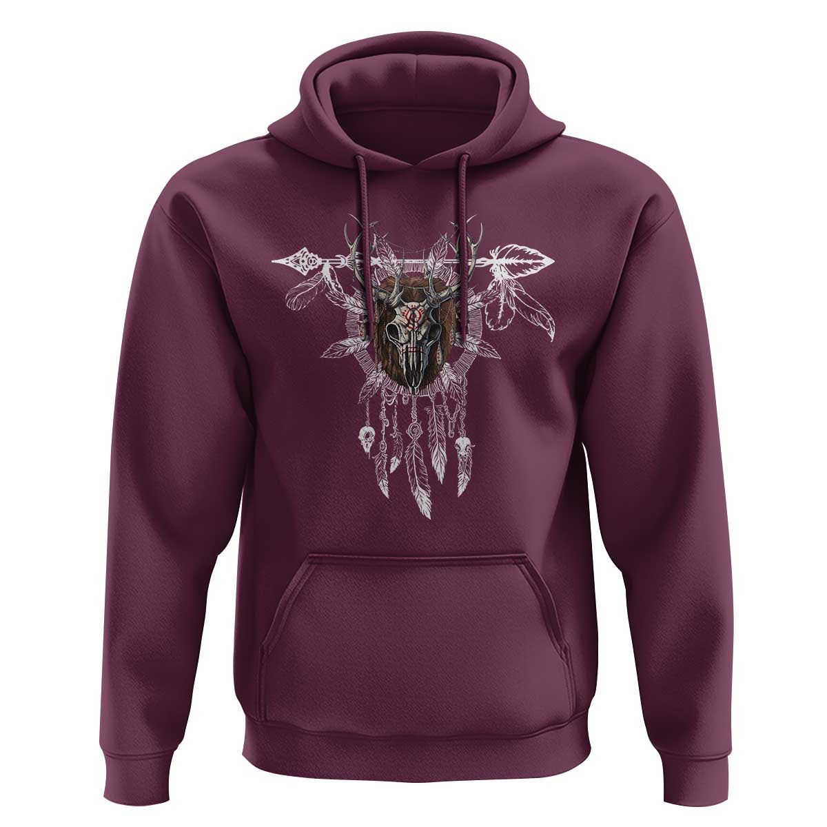 Native American Wendigo Monster Skinwalker Dreamcatcher Hoodie - Wonder Print Shop