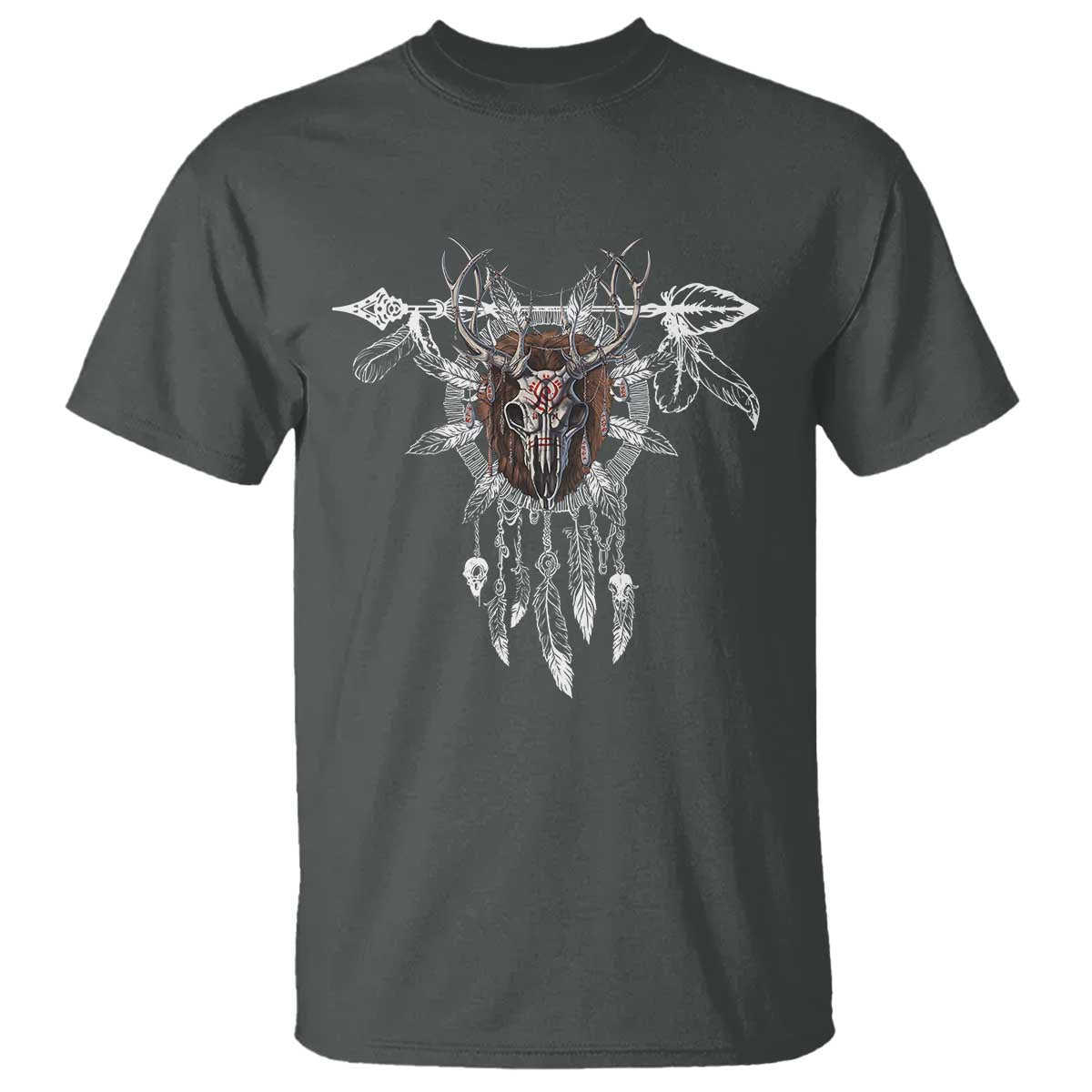 Native American Wendigo Monster Skinwalker Dreamcatcher T Shirt - Wonder Print Shop