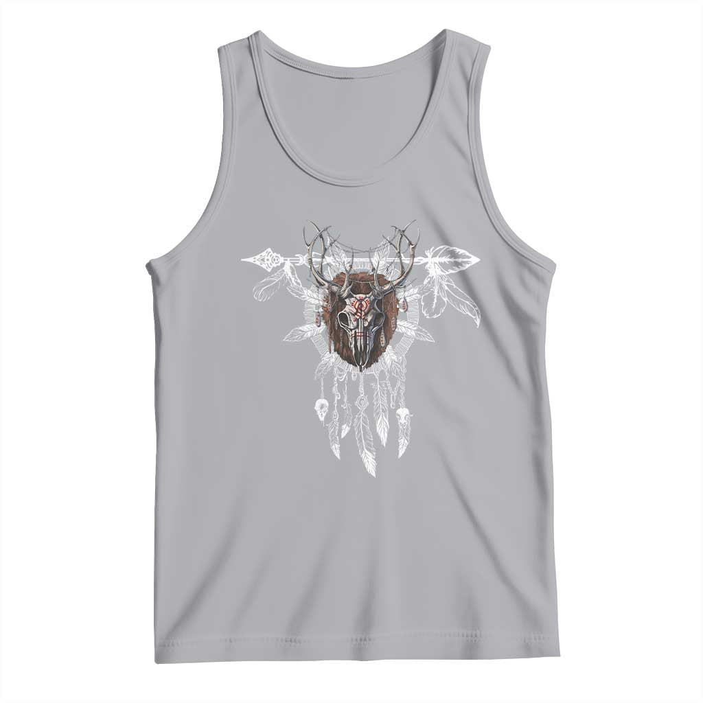 Native American Wendigo Monster Skinwalker Dreamcatcher Tank Top - Wonder Print Shop