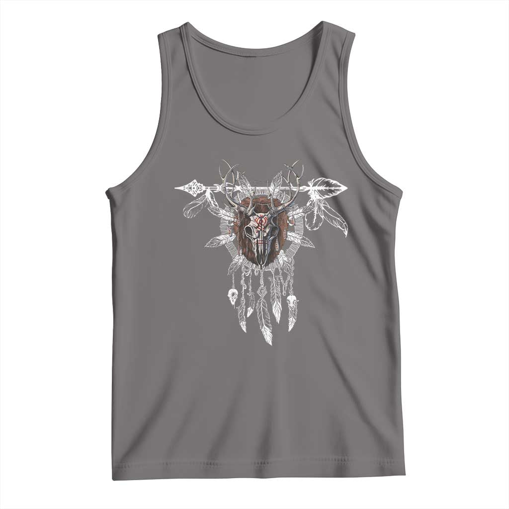 Native American Wendigo Monster Skinwalker Dreamcatcher Tank Top - Wonder Print Shop