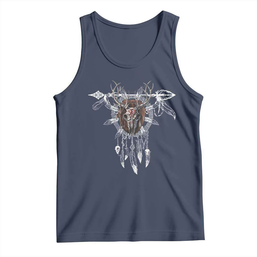 Native American Wendigo Monster Skinwalker Dreamcatcher Tank Top - Wonder Print Shop