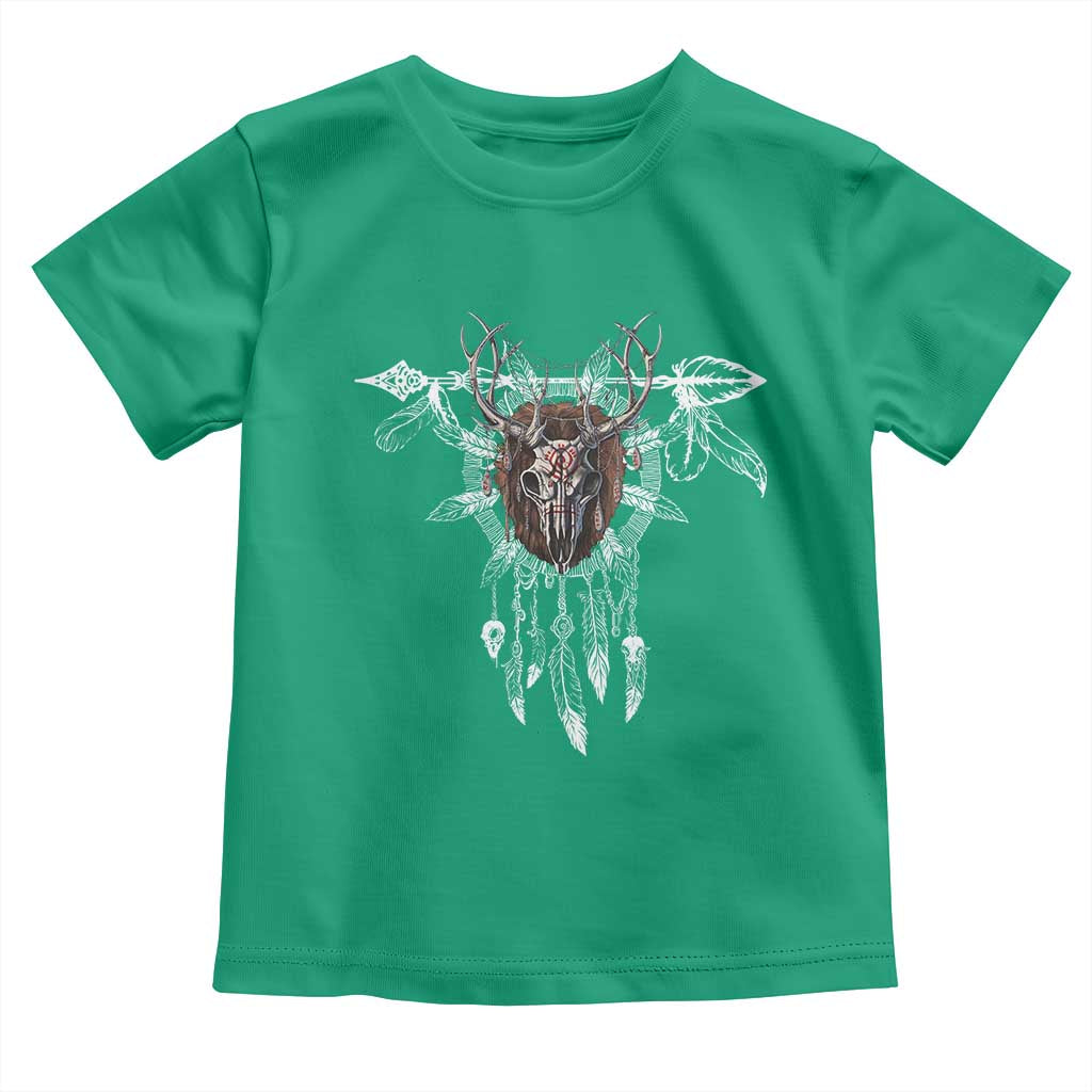 Native American Wendigo Monster Skinwalker Dreamcatcher Toddler T Shirt - Wonder Print Shop