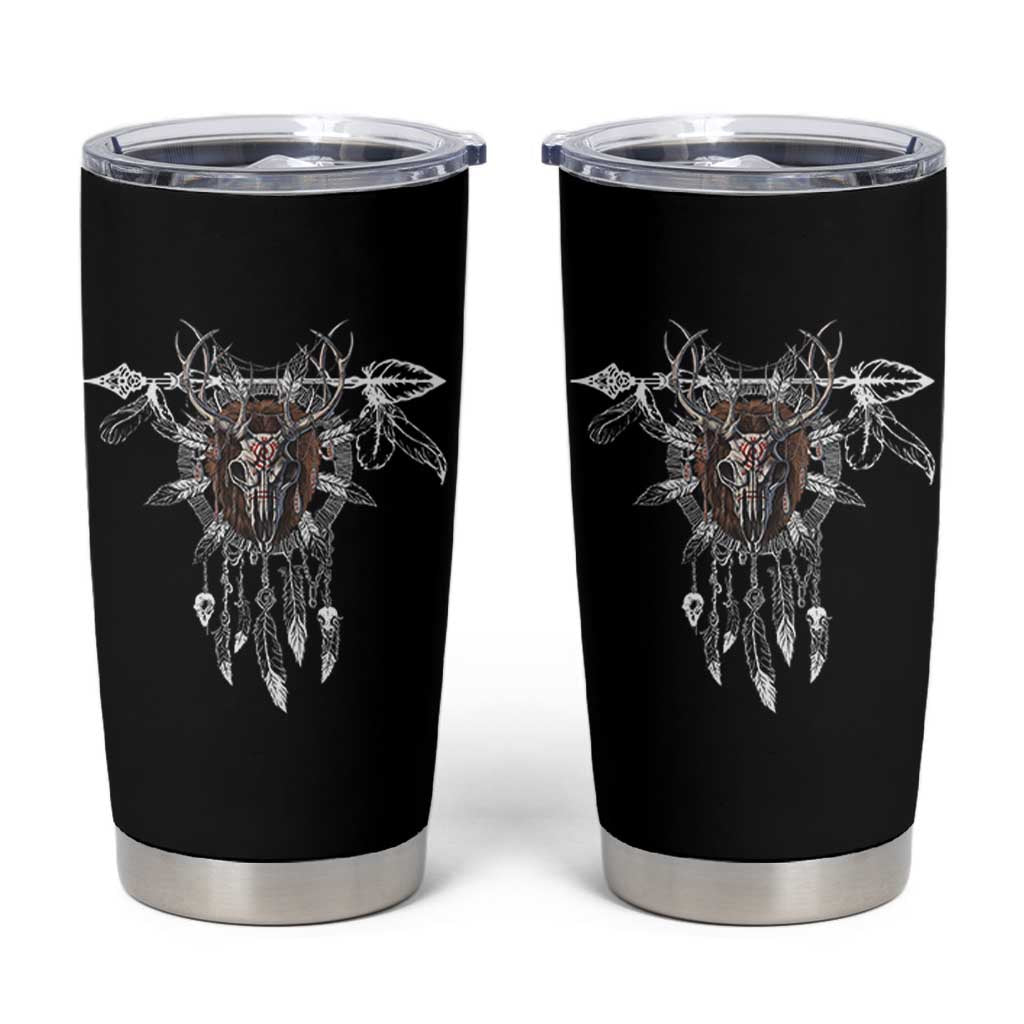 Native American Wendigo Monster Skinwalker Dreamcatcher Tumbler Cup - Wonder Print Shop