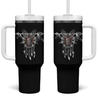 Native American Wendigo Monster Skinwalker Dreamcatcher Tumbler With Handle - Wonder Print Shop