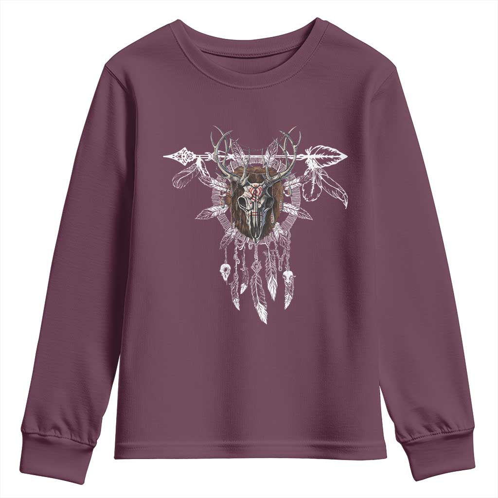 Native American Wendigo Monster Skinwalker Dreamcatcher Youth Sweatshirt - Wonder Print Shop