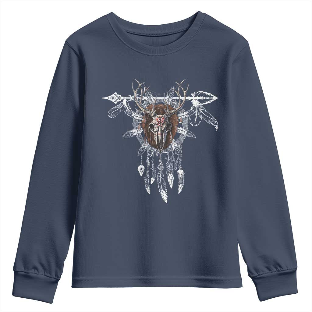 Native American Wendigo Monster Skinwalker Dreamcatcher Youth Sweatshirt - Wonder Print Shop
