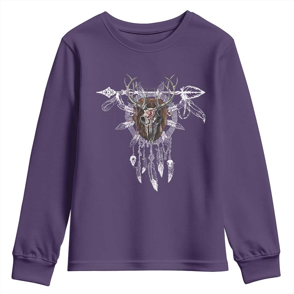 Native American Wendigo Monster Skinwalker Dreamcatcher Youth Sweatshirt - Wonder Print Shop