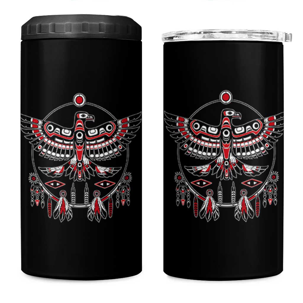 Thunderbird Native American Northwest Coast Art 4 in 1 Can Cooler Tumbler - Wonder Print Shop