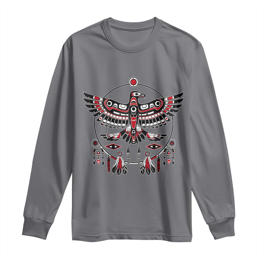Thunderbird Native American Northwest Coast Art Long Sleeve Shirt - Wonder Print Shop