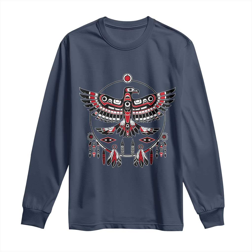 Thunderbird Native American Northwest Coast Art Long Sleeve Shirt - Wonder Print Shop
