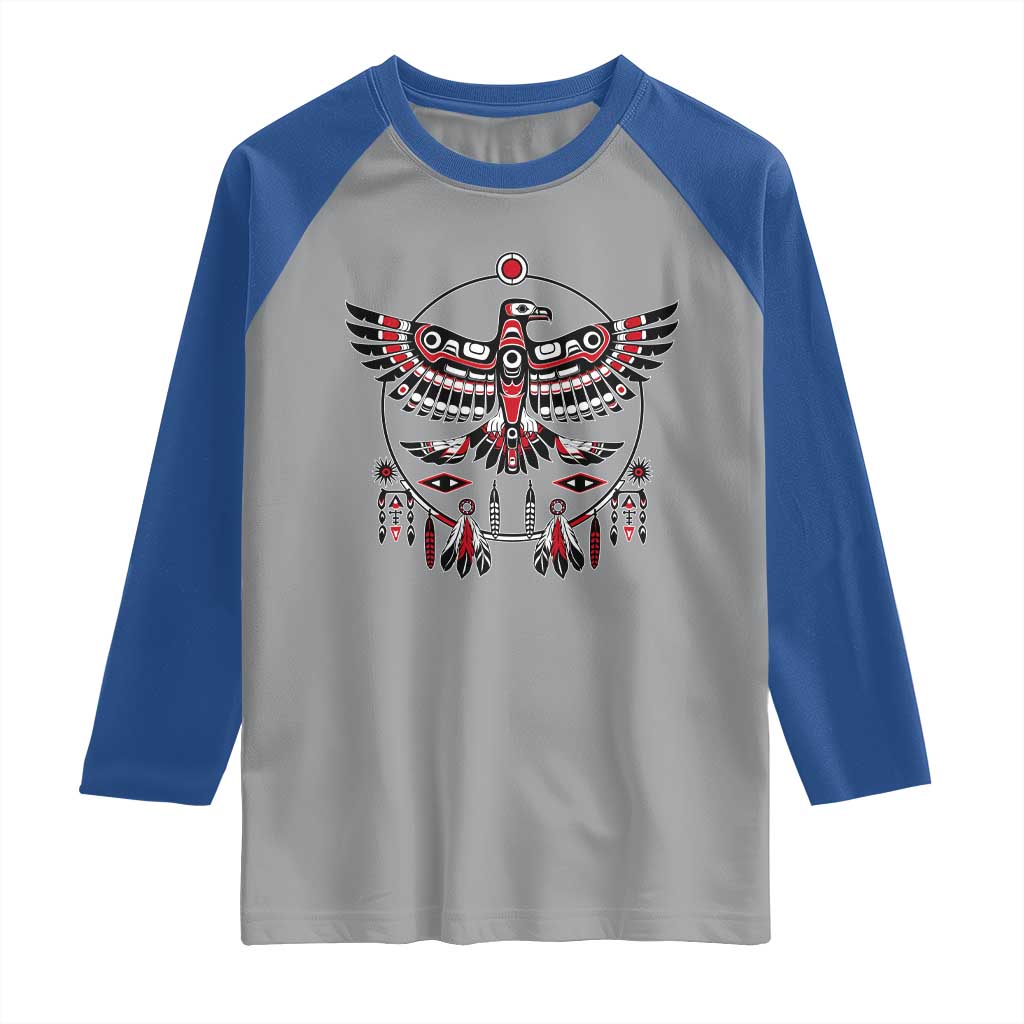 Thunderbird Native American Northwest Coast Art Raglan Shirt - Wonder Print Shop