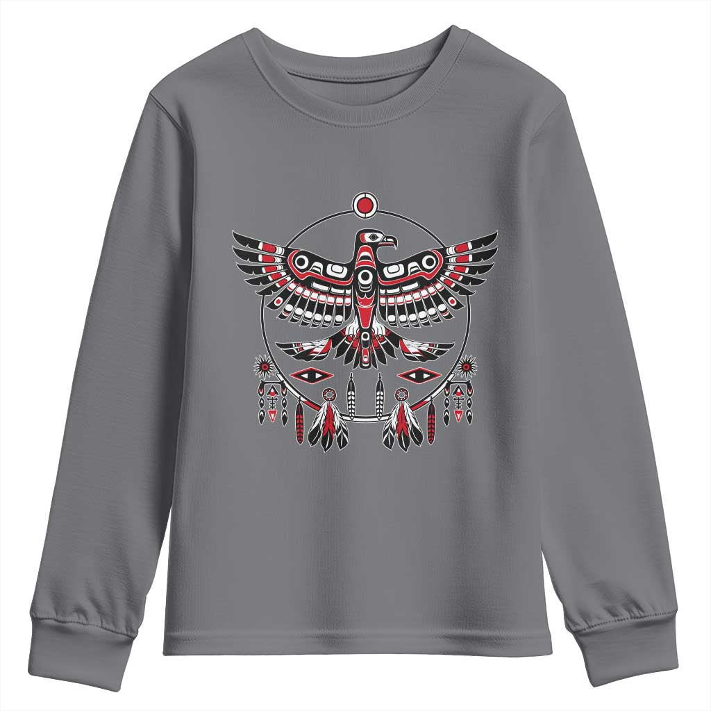 Thunderbird Native American Northwest Coast Art Youth Sweatshirt - Wonder Print Shop