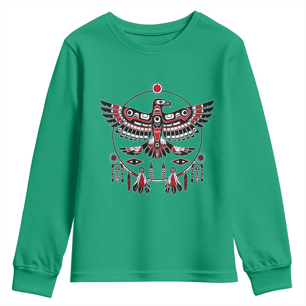 Thunderbird Native American Northwest Coast Art Youth Sweatshirt - Wonder Print Shop