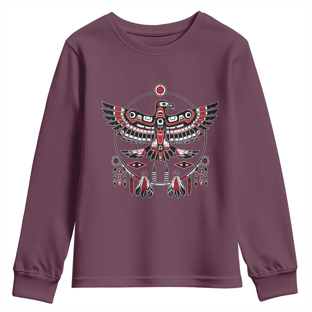 Thunderbird Native American Northwest Coast Art Youth Sweatshirt - Wonder Print Shop