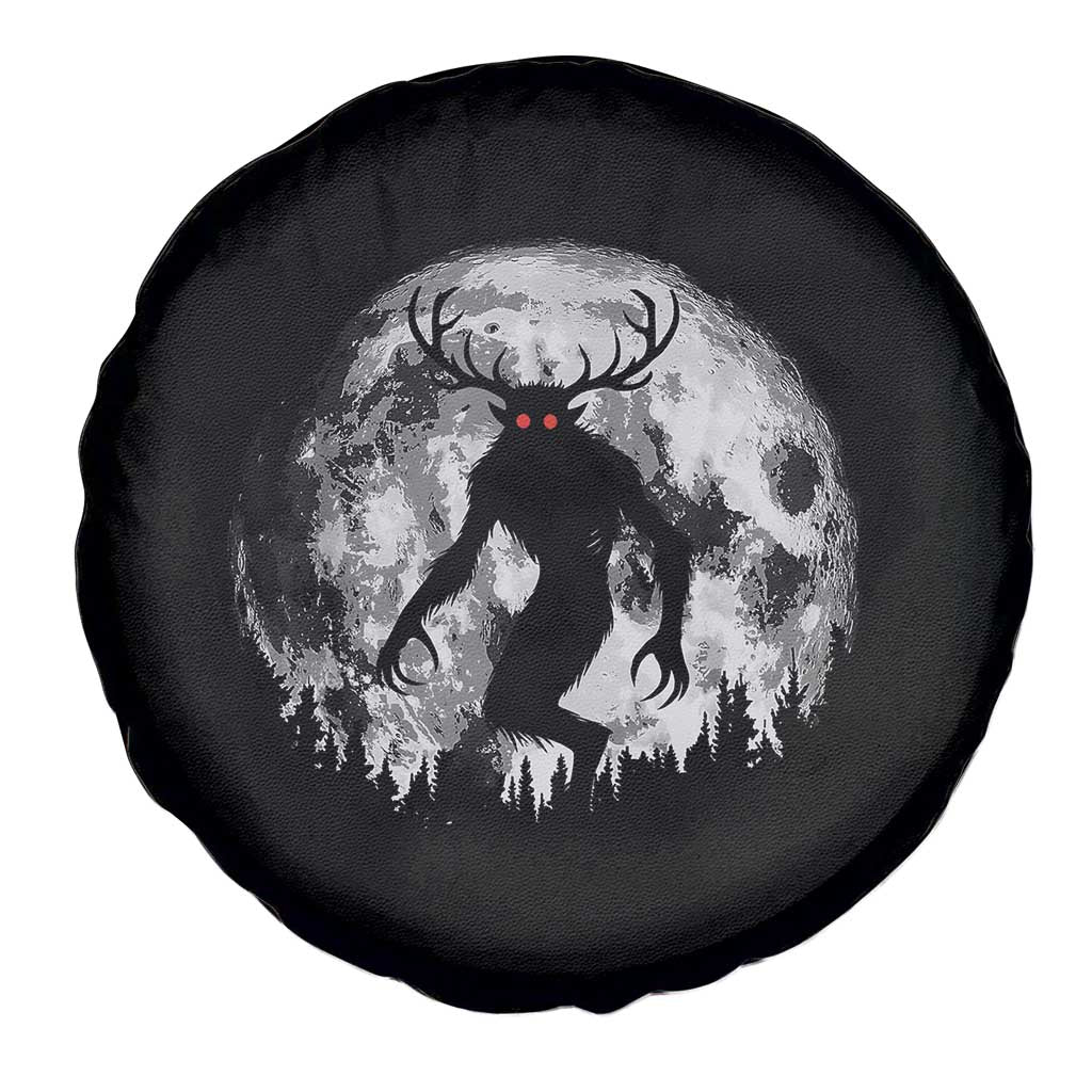Wendigo Monster Spare Tire Cover Skinwalker Night Stroll Cryptid Full Moon - Wonder Print Shop