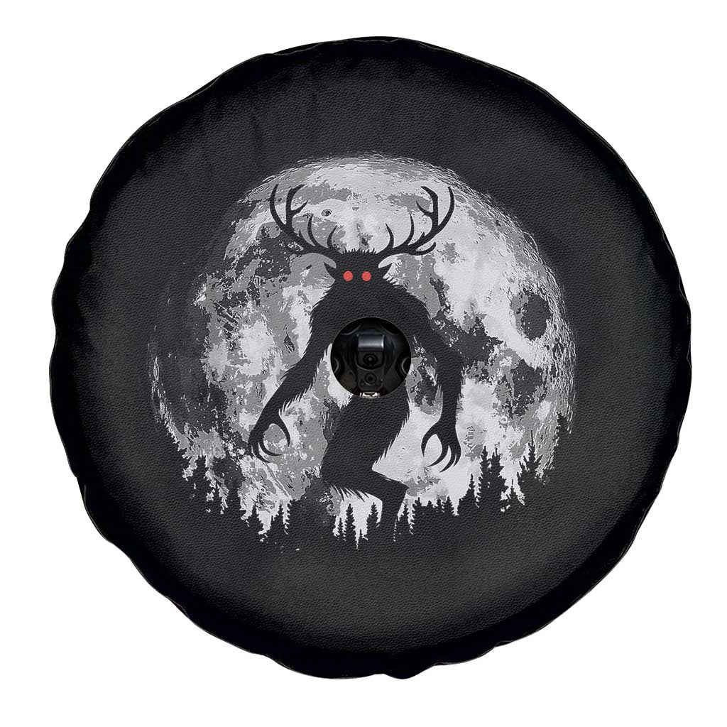 Wendigo Monster Spare Tire Cover Skinwalker Night Stroll Cryptid Full Moon - Wonder Print Shop