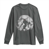 Wendigo Monster Long Sleeve Shirt Skinwalker Night Stroll Cryptid Full Moon - Wonder Print Shop
