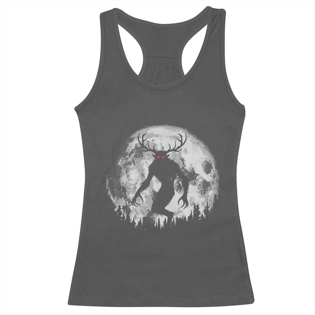 Wendigo Monster Racerback Tank Top Skinwalker Night Stroll Cryptid Full Moon - Wonder Print Shop