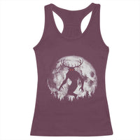 Wendigo Monster Racerback Tank Top Skinwalker Night Stroll Cryptid Full Moon - Wonder Print Shop