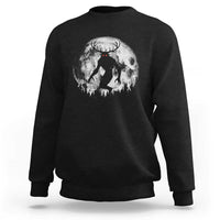 Wendigo Monster Sweatshirt Skinwalker Night Stroll Cryptid Full Moon - Wonder Print Shop