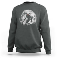 Wendigo Monster Sweatshirt Skinwalker Night Stroll Cryptid Full Moon - Wonder Print Shop