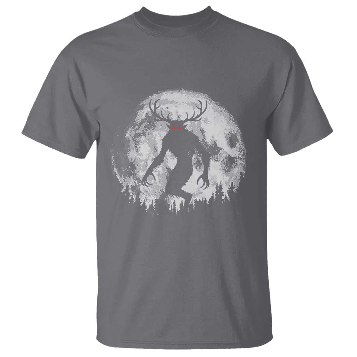 Wendigo Monster T Shirt Skinwalker Night Stroll Cryptid Full Moon - Wonder Print Shop