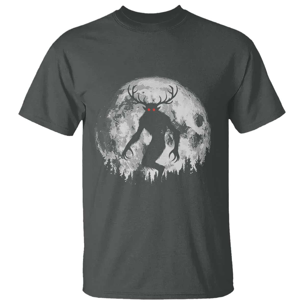Wendigo Monster T Shirt Skinwalker Night Stroll Cryptid Full Moon - Wonder Print Shop