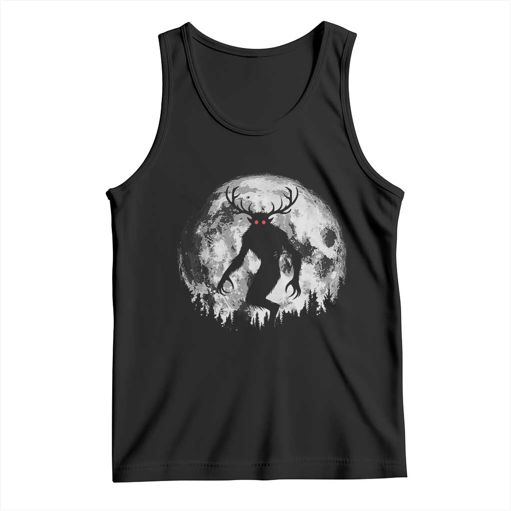 Wendigo Monster Tank Top Skinwalker Night Stroll Cryptid Full Moon - Wonder Print Shop