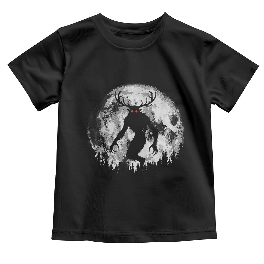 Wendigo Monster Toddler T Shirt Skinwalker Night Stroll Cryptid Full Moon - Wonder Print Shop