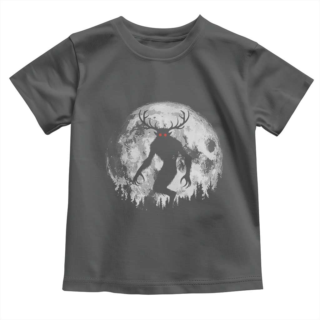 Wendigo Monster Toddler T Shirt Skinwalker Night Stroll Cryptid Full Moon - Wonder Print Shop