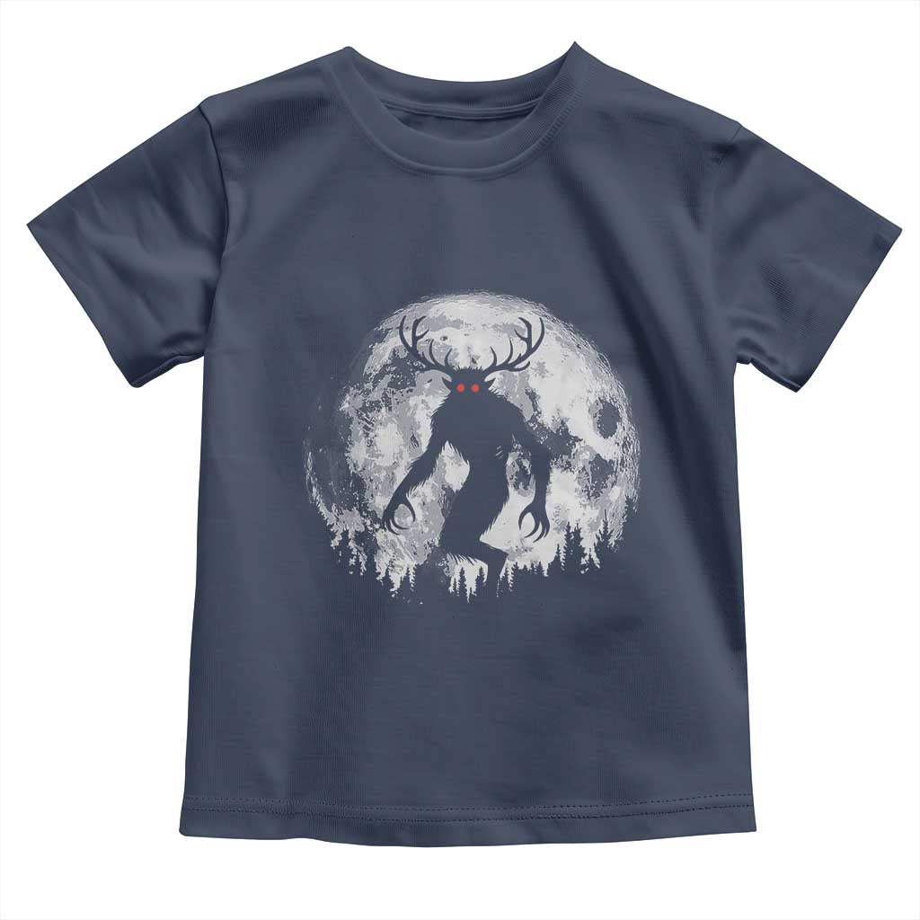 Wendigo Monster Toddler T Shirt Skinwalker Night Stroll Cryptid Full Moon - Wonder Print Shop