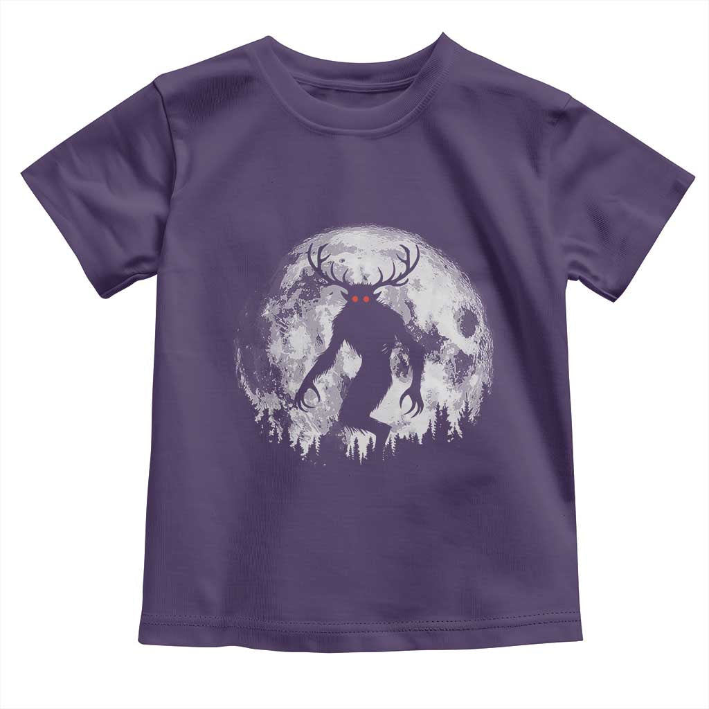 Wendigo Monster Toddler T Shirt Skinwalker Night Stroll Cryptid Full Moon - Wonder Print Shop