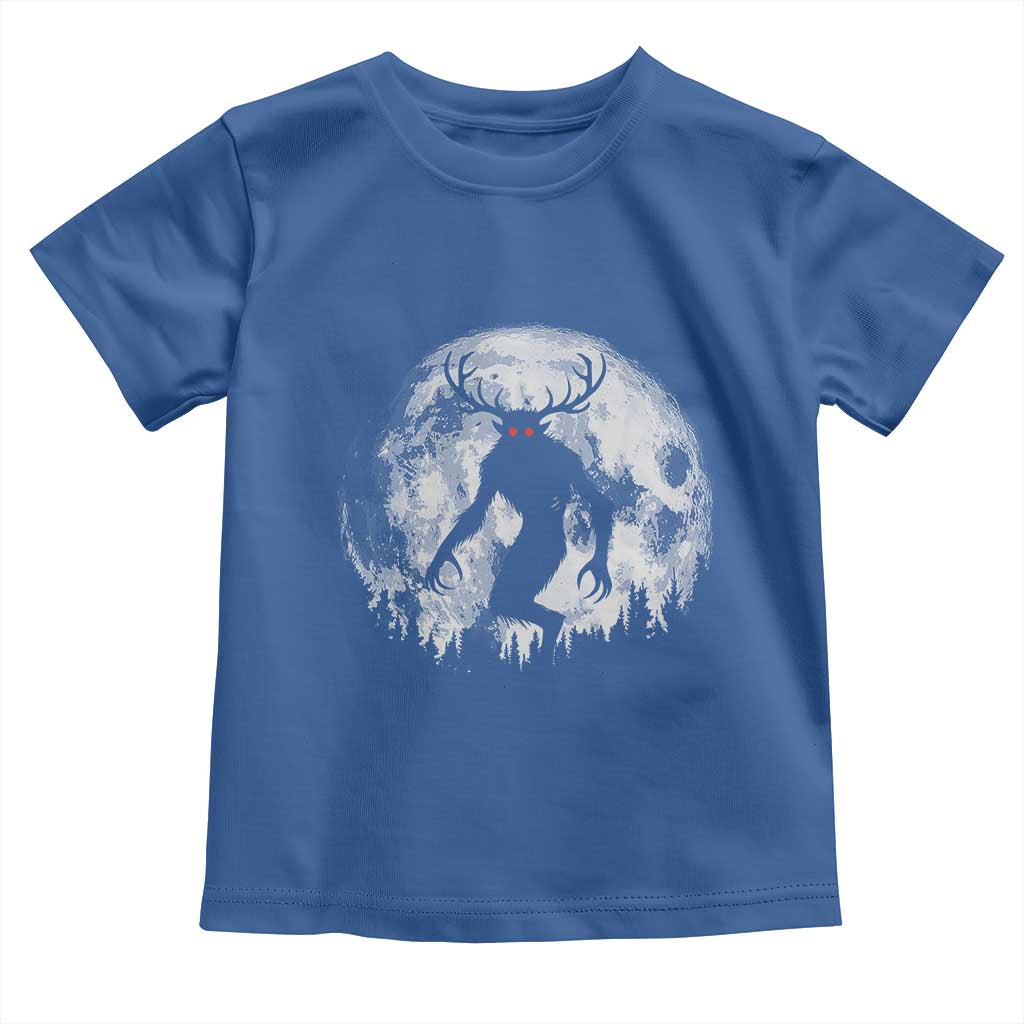Wendigo Monster Toddler T Shirt Skinwalker Night Stroll Cryptid Full Moon - Wonder Print Shop