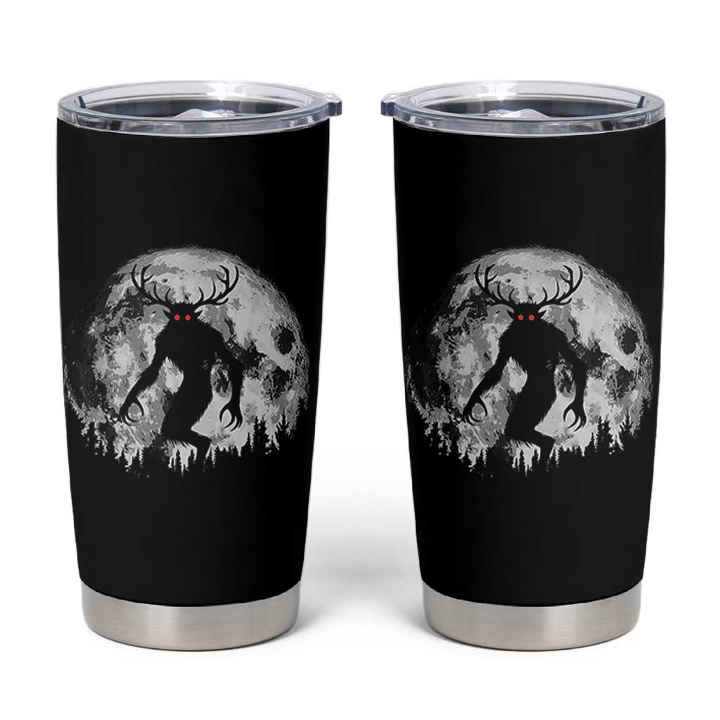 Wendigo Monster Tumbler Cup Skinwalker Night Stroll Cryptid Full Moon - Wonder Print Shop