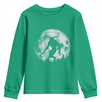 Wendigo Monster Youth Sweatshirt Skinwalker Night Stroll Cryptid Full Moon - Wonder Print Shop