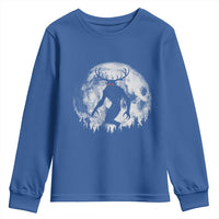 Wendigo Monster Youth Sweatshirt Skinwalker Night Stroll Cryptid Full Moon - Wonder Print Shop